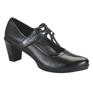 Naot Luma Black Leather Mary Jane Pumps Women’s Size 41 = US 10/10.5